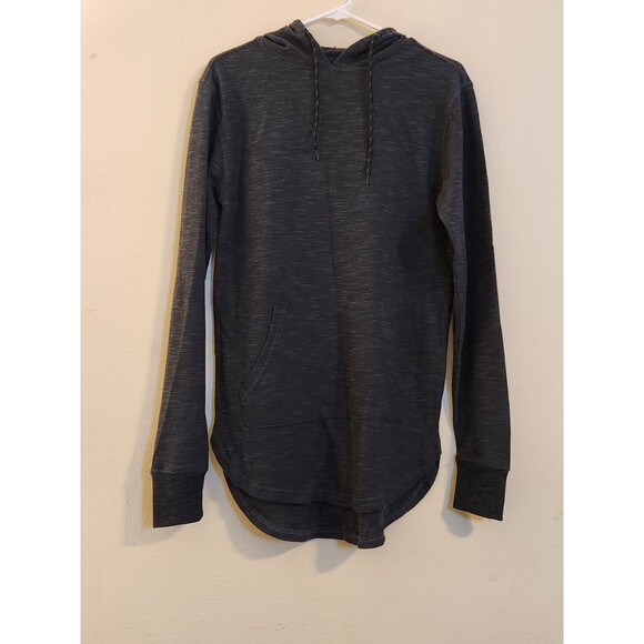 RSQ Collective Men's Size Small Gray Thin Waffle Knit‎ Hooded Top With Pockets - Picture 1 of 8